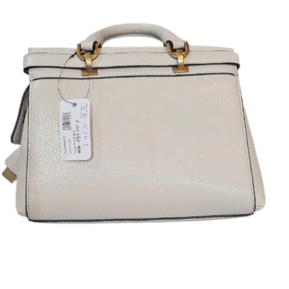 Guess Sestri Mini Beige Satchel Bag NWT - Picture 7 of 9